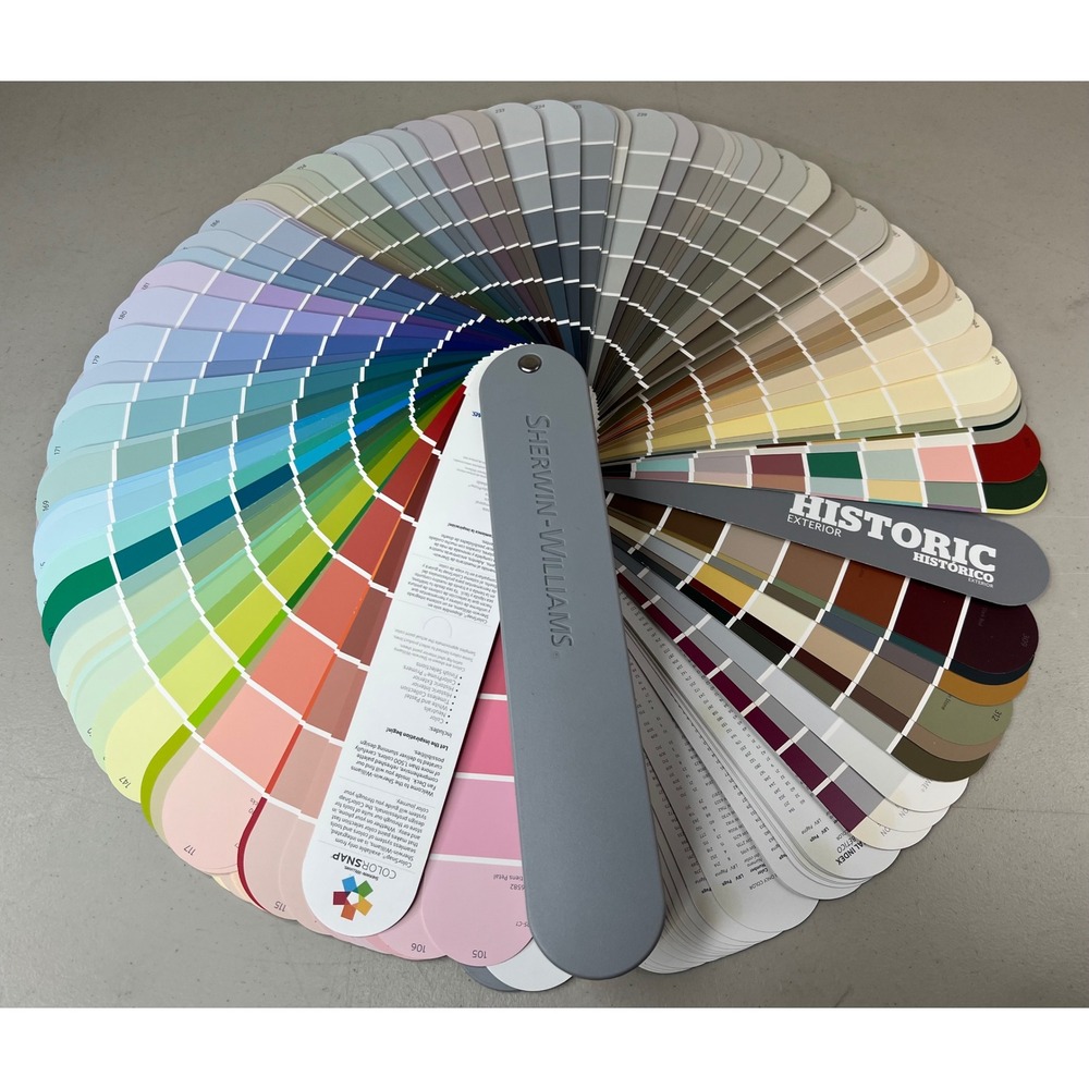 Sherwin Williams ColorSnap Paint Swatches Sample Fan Deck Book 1500+ Colors